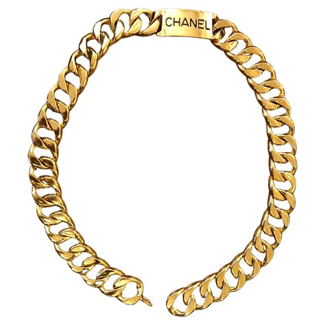 chanel gold belt necklace